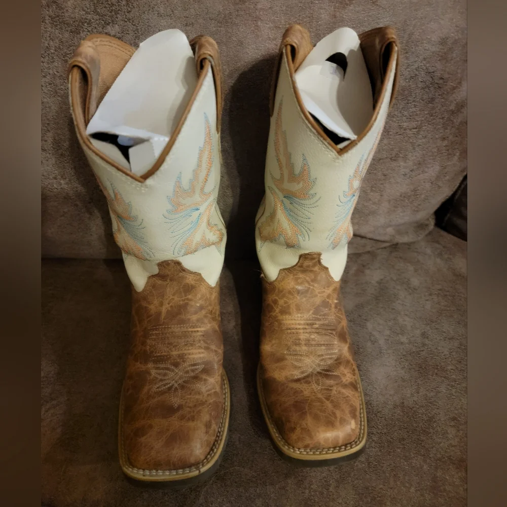 JUSTIN Kids 1D Western Riding Boots - Picture 10 of 11
